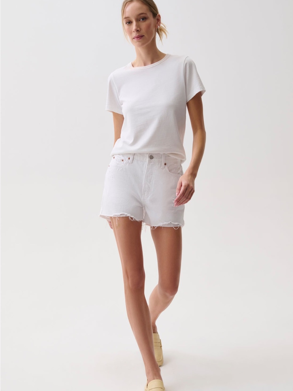 pistola NOVA HIGH RISE SHORT - LUXE WHITE VINTAGE